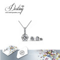 Destiny Jewellery Crystal From Swarovski Kristine Set Pendant and Earrings